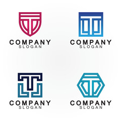 Letter T logo icon design template