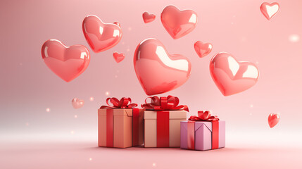 ハート ピンク 贈り物 プレゼント