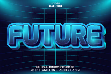 Future Editable Text Effect Modern Style