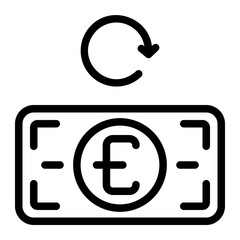 Obraz premium refresh line icon