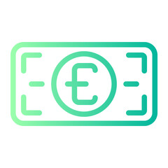 euro gradient icon