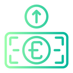 expenditure gradient icon