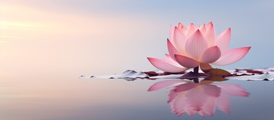 The lotus flower that is pink in color