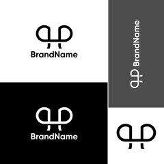 Letter PH, HP, PHP Logo Concept