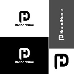Letter PH, HP, PHP Logo Concept