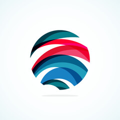 Abstract circle logo - minimalist emblem, timeless and universal shape of circle. Unique logo represent range of brands and concepts, encapsulating simplicity and creativity in single, iconic image
