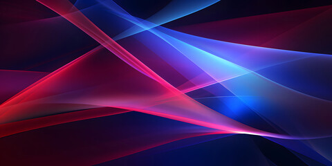 Blue and Red Abstract Background with Lights
