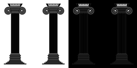 columns of columns - obrazy, fototapety, plakaty