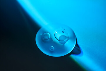 A drop of night facial serum.