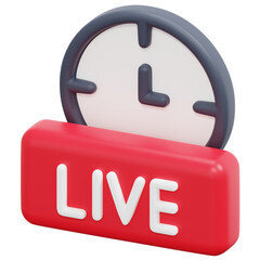 time 3d render icon illustration