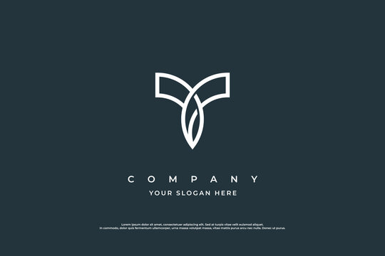 Stylish Letter Y Logo Design Vector Template