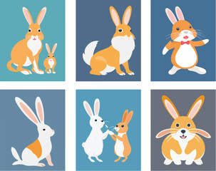 Rabbit vector illustrator, cartoon illustration of The Symbolism Of Rabbits In Folklore And Mythology, And Write An Essay On Their Cultural Significance