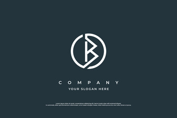 Initial Letter B Logo Design Vector
