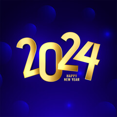 happy new year 2024 shiny background design