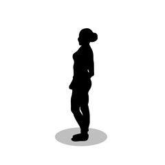 Woman silhouette vector