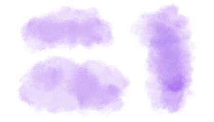 brush stroke style purple color tone background in set of three