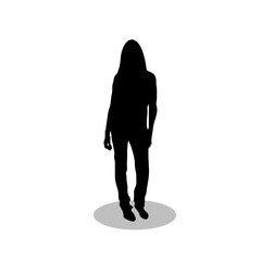 Woman silhouette vector