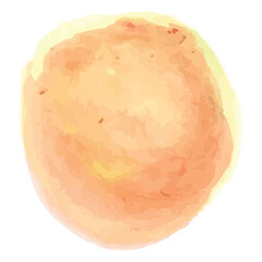 Digital png illustration of orange abstract shape on transparent background
