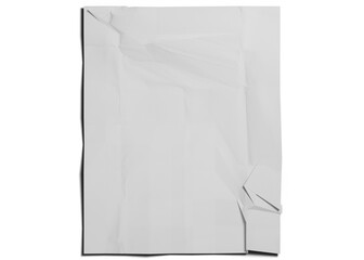 Crumpled poster mockup