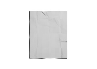 Crumpled poster mockup