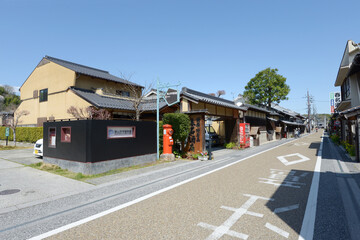 Obraz premium 城下町津山 城東界隈の街並み 岡山県津山市