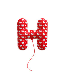 Red balloon letter H