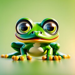 Block World's Big-Eyed Tree Frog: A Whimsical Adventure_generative ai