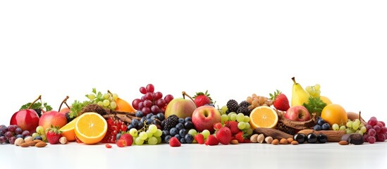 Nourishing organic fruits and wholesome nuts
