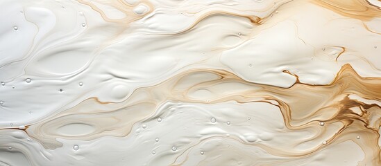 Obraz premium The surface of the oil which is aged appears white and has a lustrous texture