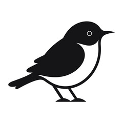 Simple Icon Illustration of Dipper Bird in Trendy Flat Isolated on White Background. SVG Vector