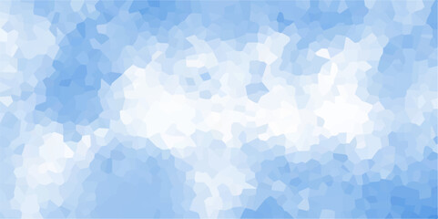 light blue and black Broken Stained Glass Background with White lines Voronoi diagram background. Seamless pattern with 3d shapes vector Vintage Illustration background. Geometric Retro tiles pattern