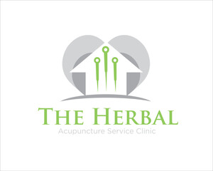 clinic acupuncture logo designs for herbal and traditional logo