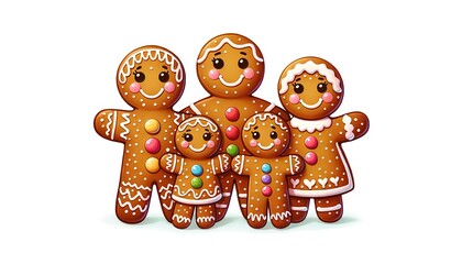 Gingerbread family