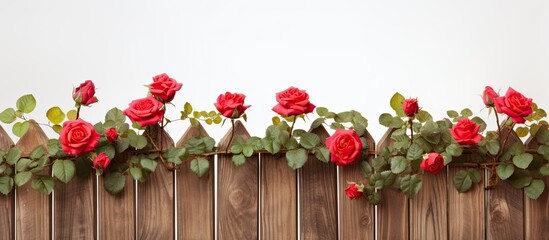 Incredible roses adorning a magnificent wooden fence
