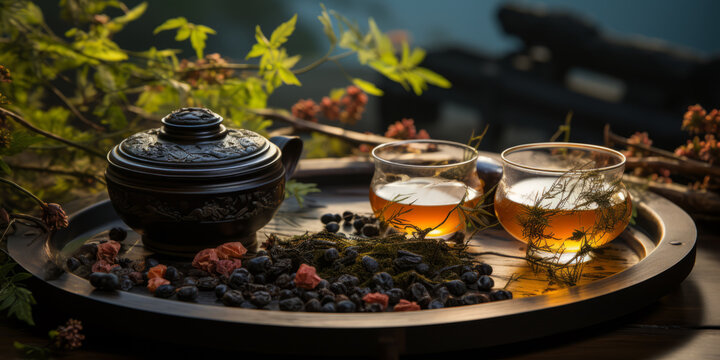 advertisment photo for chinese pu'er tea