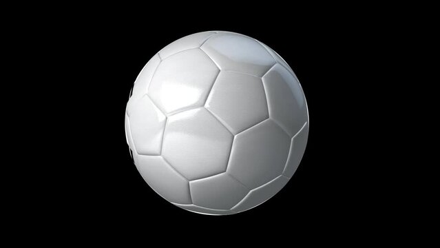 3D Animation Video of a Spinning Ball Icon with a Ball depicting the Country of South Korea