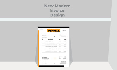 Corporate business invoice template