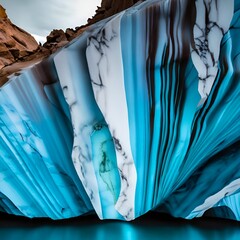 Grey Glacier - Patagonia Chile blue and white abstract 