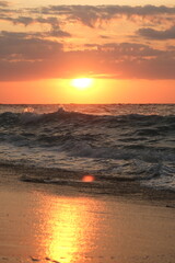 sunset on the beach