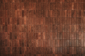 Modern, shiny, and luxury brown brick wall texture. Industrial interior design. Suitable for...
