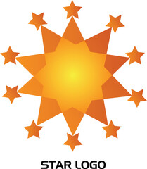 Star logo with golden colour