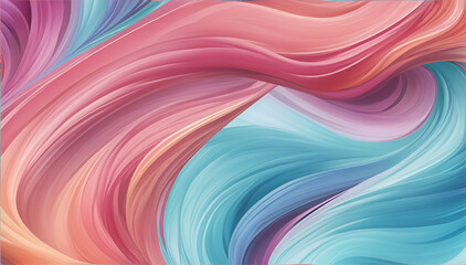 Colorful Abstract Wave Background, This abstract image features a colorful swirl of waves. The waves are made up of a variety of colors. The colors are vibrant and eye-catching