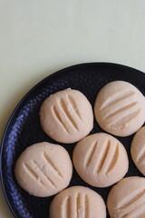 Nan khatai or Nankhatai, ndian sweet and savory eggless cookies