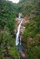 Fototapeta na wymiar Huangmanzhai Waterfall Scenic Area, Jieyang City, Guangdong Province, China