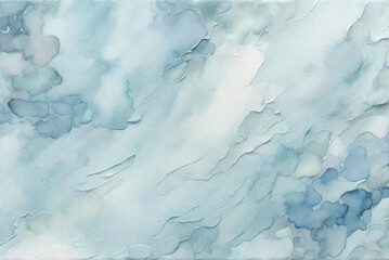 Watercolor texture in pastel blue colors. Soft blue watercolor background for designs