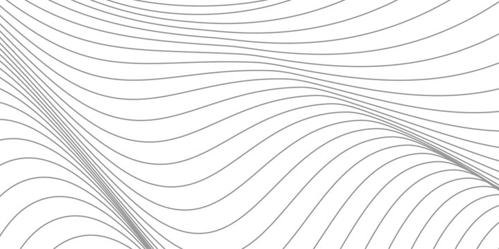 Abstract White and black wavy lines and geometric design and modern grid background . Geometric design used for parallel lines pattern and Digital landscape for presentations. background