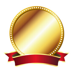 Gold decorative frame with flashy design