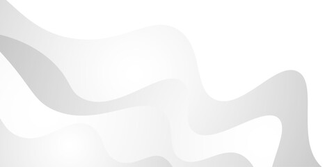 Abstract wavy background and geometric design with white and gray paper cut curve overlap design modern futuristic background Geometric layered curve line white background,modern white wavy background