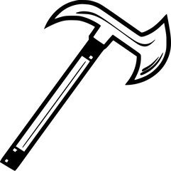 Hand-drawn Camping Axe Vintage Outline Icon