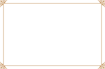 Foto op Plexiglas Elements of ornate vintage frames. Gold on white classic calligraphy swirls, floral motifs. Design print for greeting cards, wedding invitations, restaurant menu, royal certificates. Set 20 © asesidea